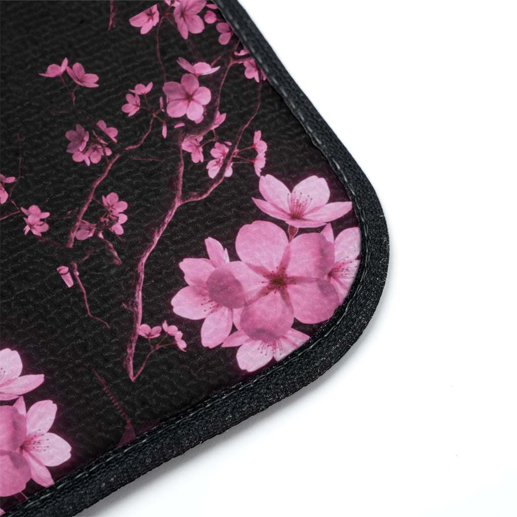 Cherry Blossom Car Floor Mat — Pink Floral Non-Slip Auto Mat