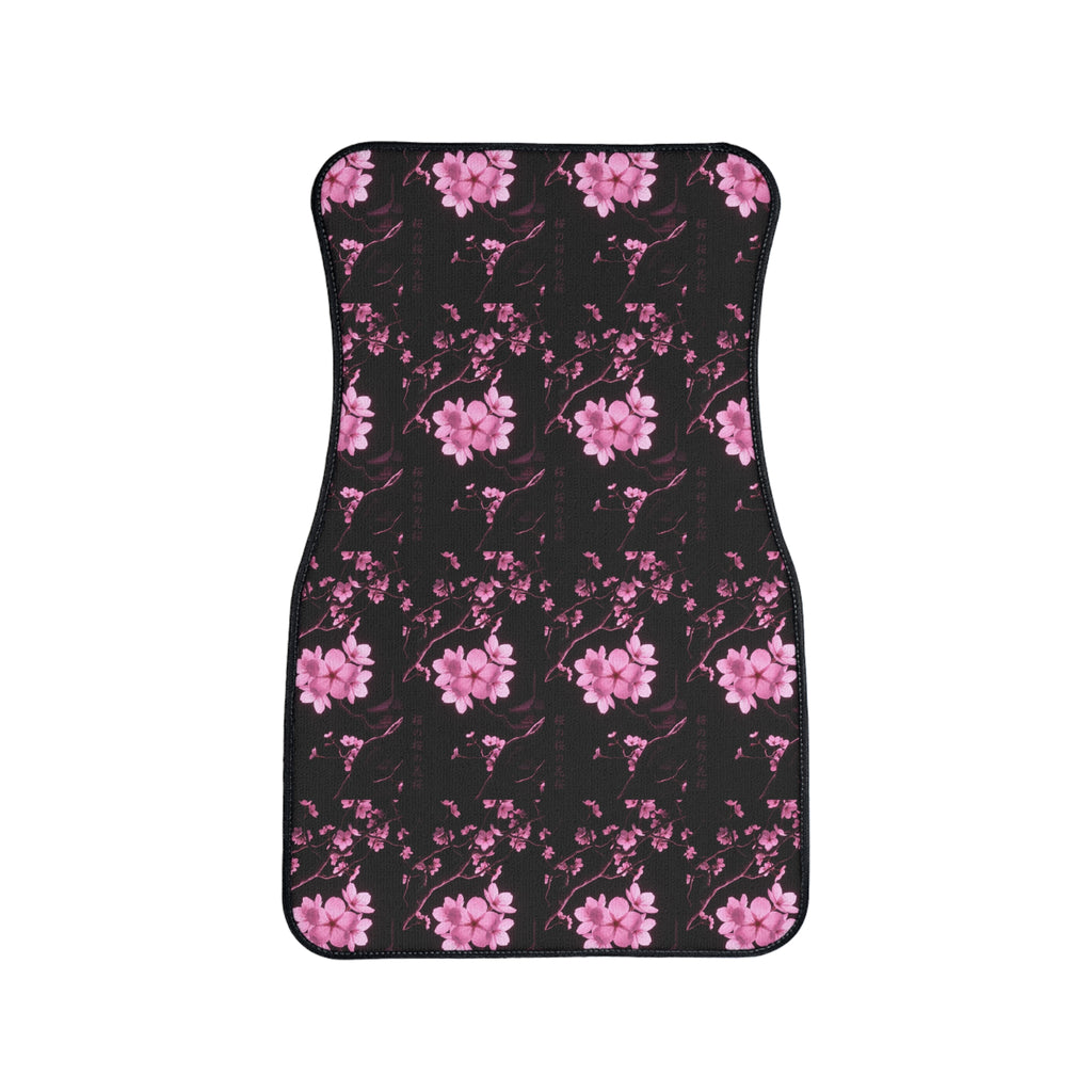 Cherry Blossom Car Floor Mat — Pink Floral Non-Slip Auto Mat