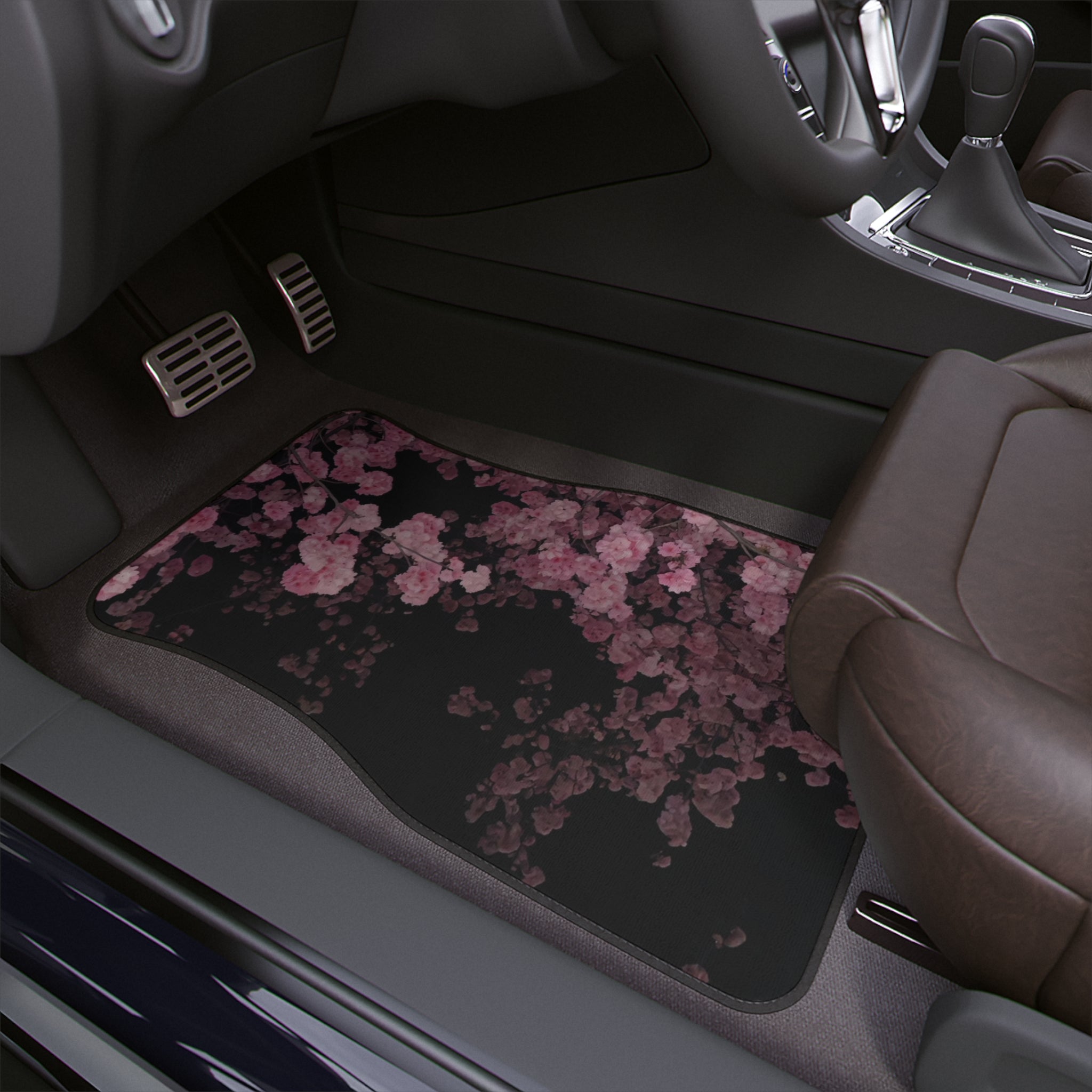 Cherry Blossom Car Mat — Pink Floral Car Mat